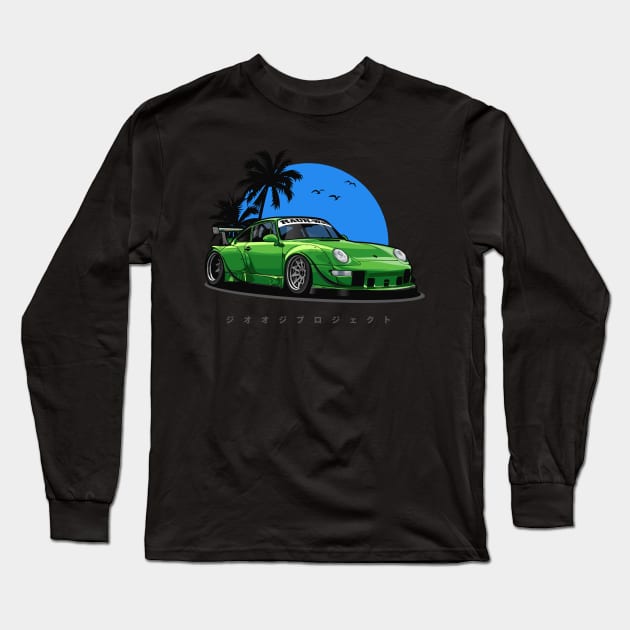 RWB 993 Sunset Vibes (Blue) Long Sleeve T-Shirt by Jiooji Project